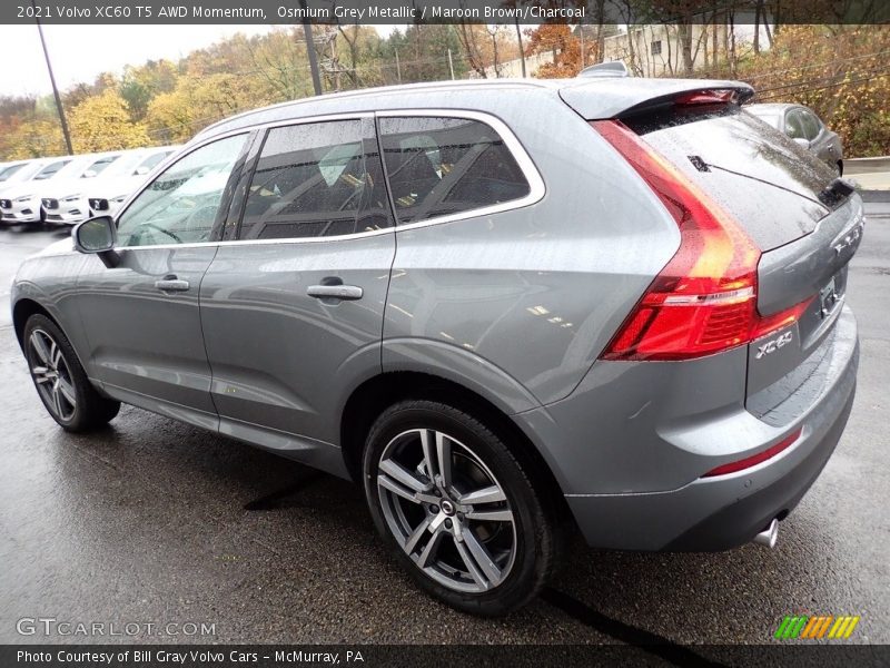 Osmium Grey Metallic / Maroon Brown/Charcoal 2021 Volvo XC60 T5 AWD Momentum