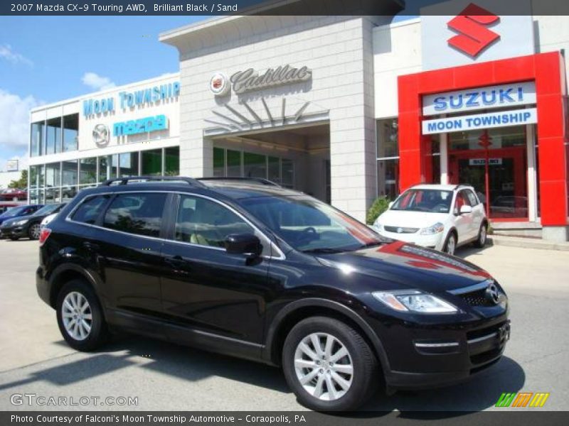 Brilliant Black / Sand 2007 Mazda CX-9 Touring AWD