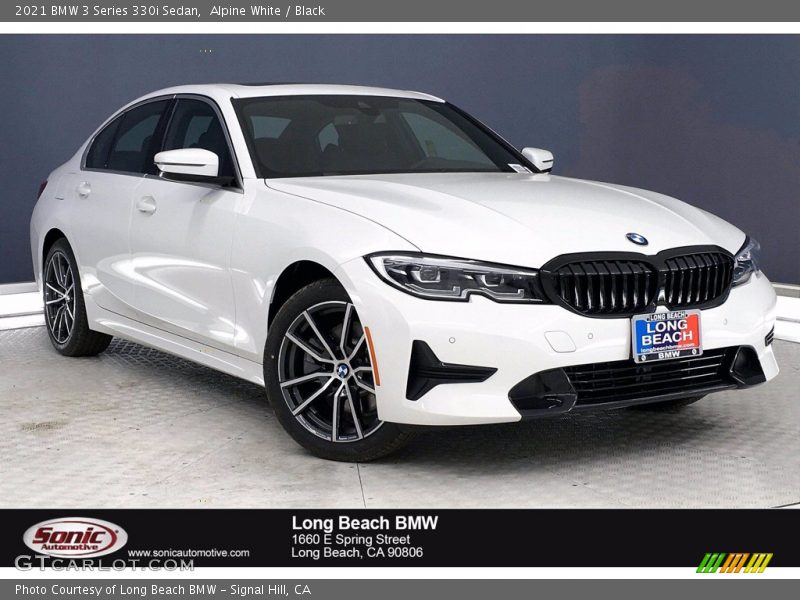 Alpine White / Black 2021 BMW 3 Series 330i Sedan