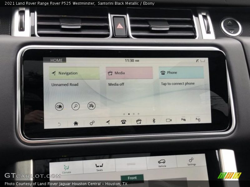 Controls of 2021 Range Rover P525 Westminster