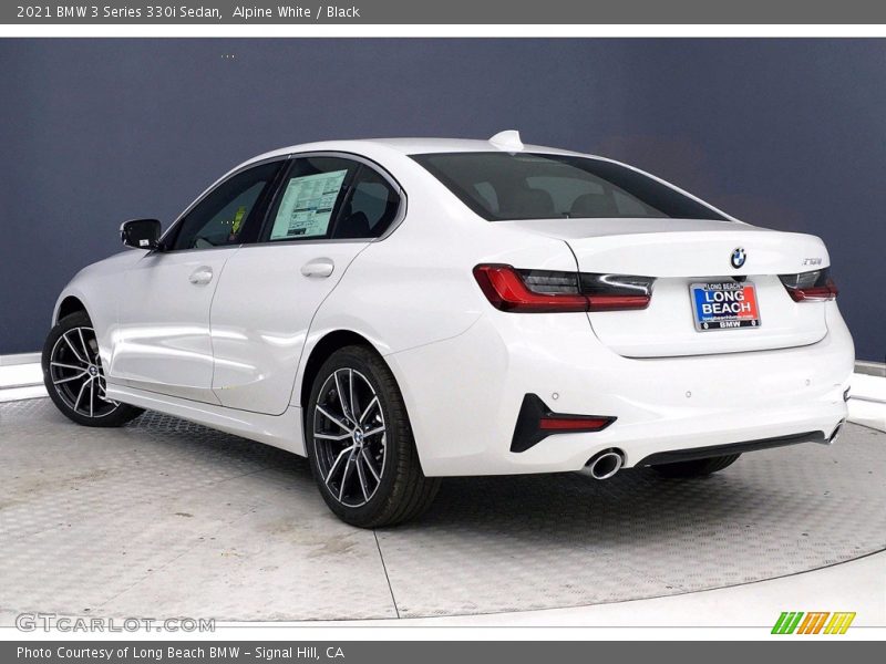 Alpine White / Black 2021 BMW 3 Series 330i Sedan