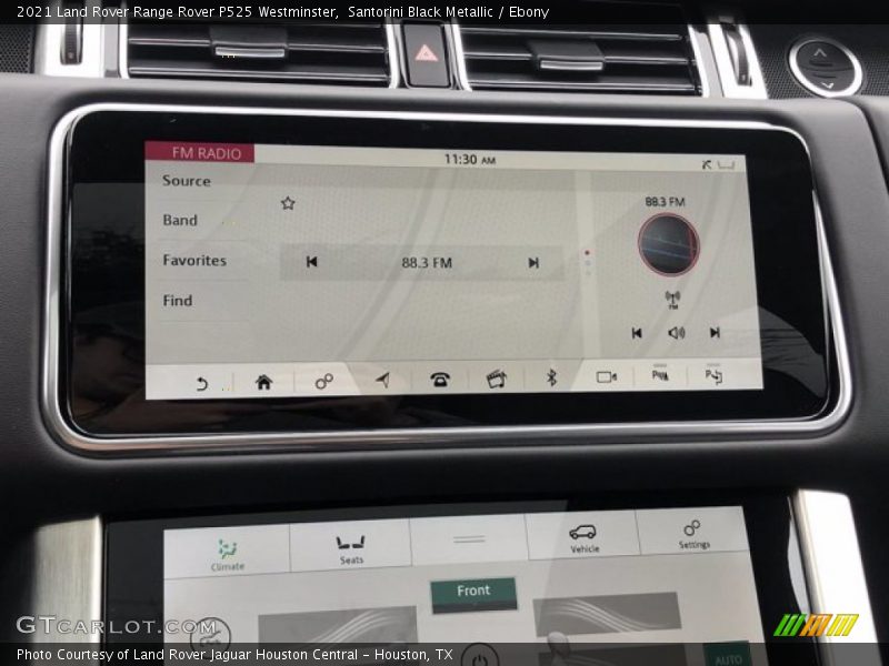 Controls of 2021 Range Rover P525 Westminster