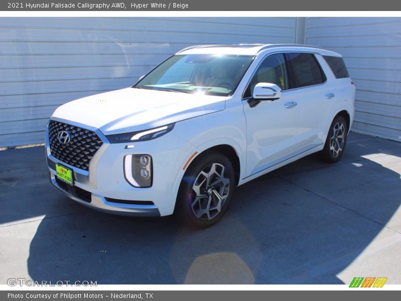 Hyper White / Beige 2021 Hyundai Palisade Calligraphy AWD