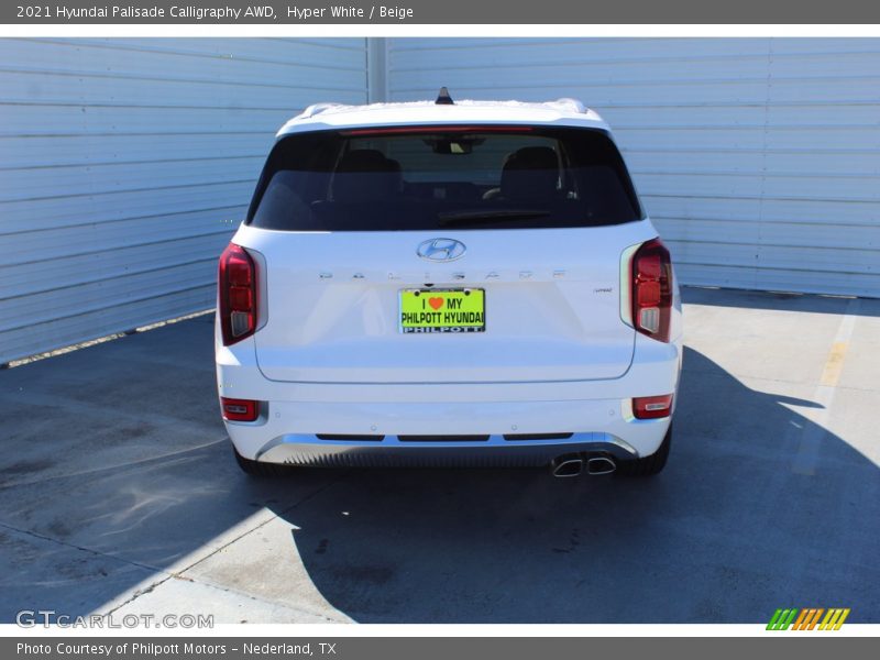 Hyper White / Beige 2021 Hyundai Palisade Calligraphy AWD
