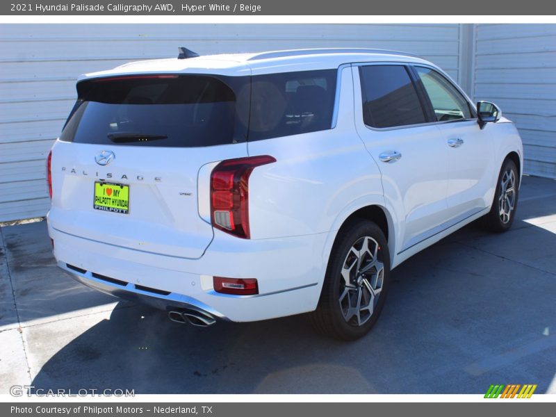 Hyper White / Beige 2021 Hyundai Palisade Calligraphy AWD