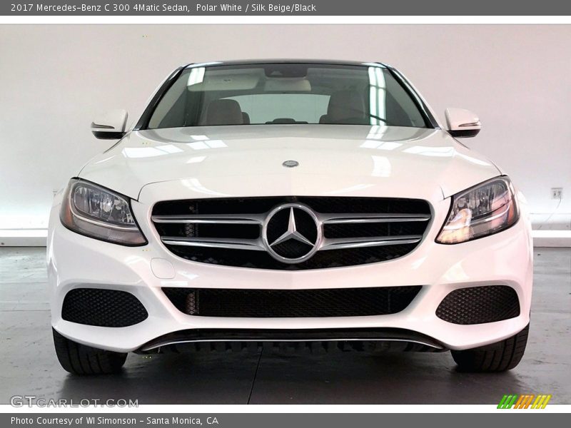Polar White / Silk Beige/Black 2017 Mercedes-Benz C 300 4Matic Sedan