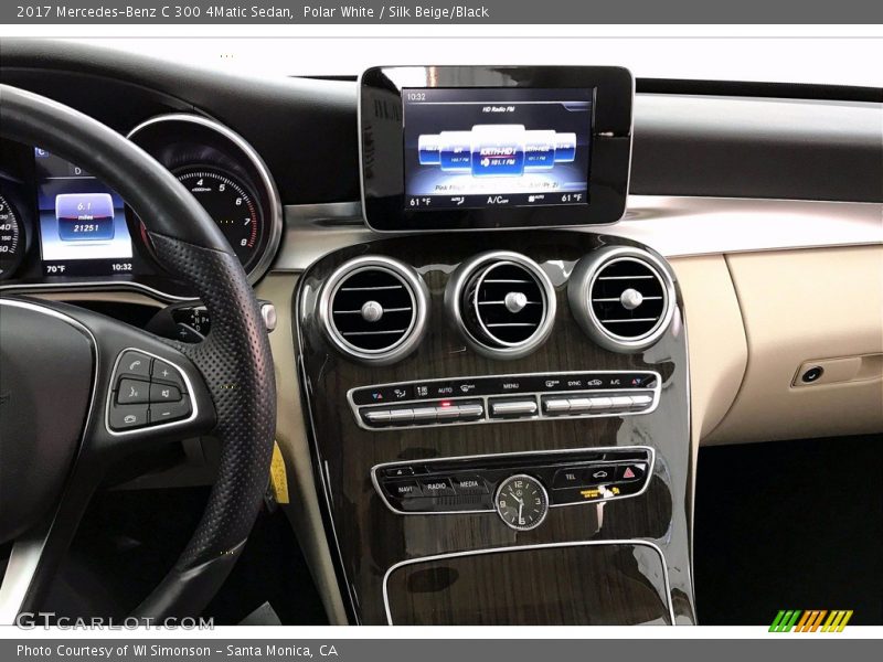 Polar White / Silk Beige/Black 2017 Mercedes-Benz C 300 4Matic Sedan