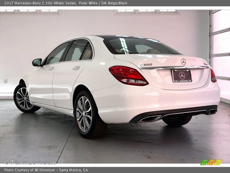 Polar White / Silk Beige/Black 2017 Mercedes-Benz C 300 4Matic Sedan