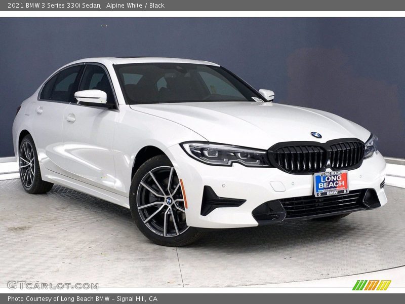 Alpine White / Black 2021 BMW 3 Series 330i Sedan