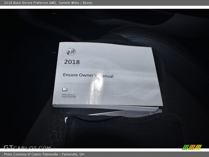Summit White / Ebony 2018 Buick Encore Preferred AWD