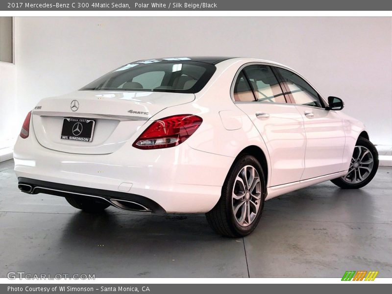 Polar White / Silk Beige/Black 2017 Mercedes-Benz C 300 4Matic Sedan