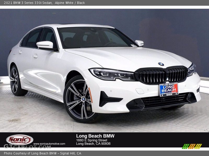 Alpine White / Black 2021 BMW 3 Series 330i Sedan