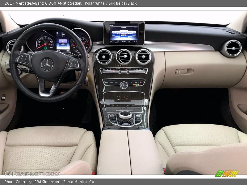 Silk Beige/Black Interior - 2017 C 300 4Matic Sedan 