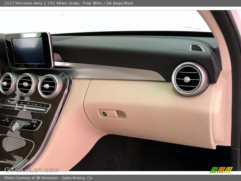 Polar White / Silk Beige/Black 2017 Mercedes-Benz C 300 4Matic Sedan