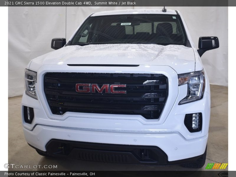 Summit White / Jet Black 2021 GMC Sierra 1500 Elevation Double Cab 4WD