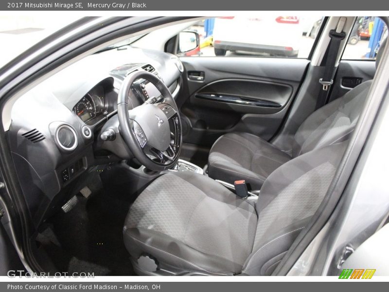 Mercury Gray / Black 2017 Mitsubishi Mirage SE