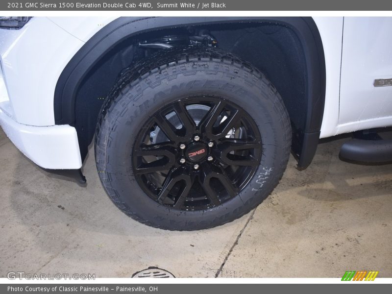 Summit White / Jet Black 2021 GMC Sierra 1500 Elevation Double Cab 4WD