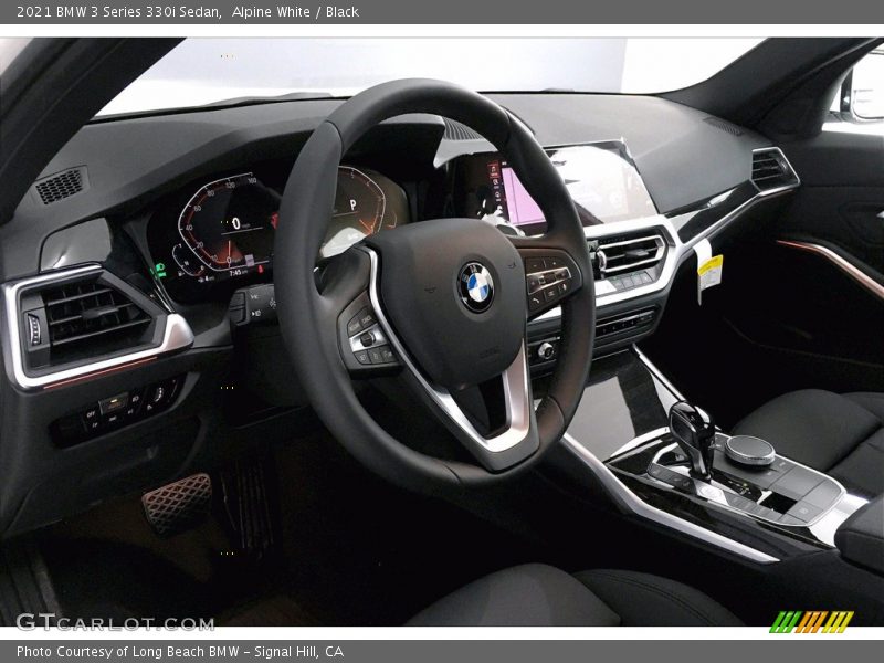 Alpine White / Black 2021 BMW 3 Series 330i Sedan