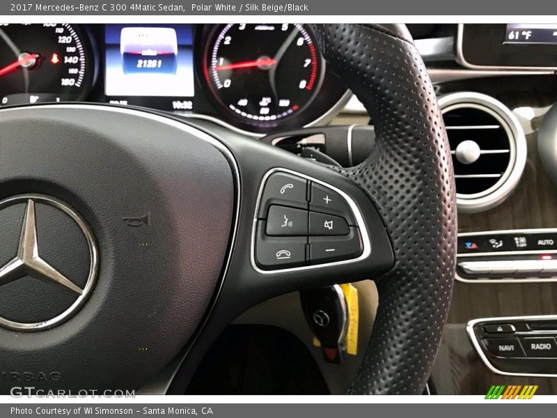  2017 C 300 4Matic Sedan Steering Wheel