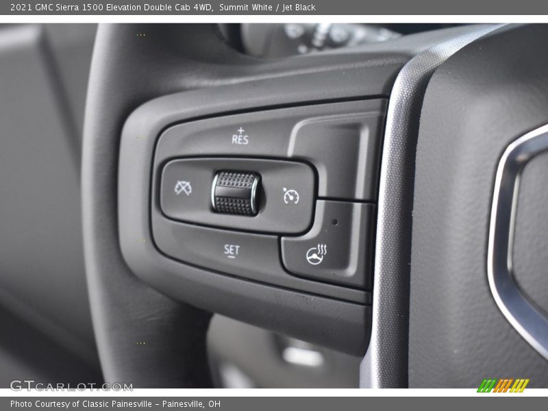 Summit White / Jet Black 2021 GMC Sierra 1500 Elevation Double Cab 4WD