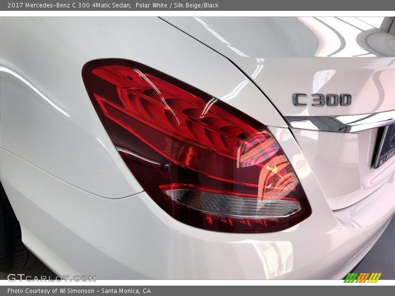 Polar White / Silk Beige/Black 2017 Mercedes-Benz C 300 4Matic Sedan