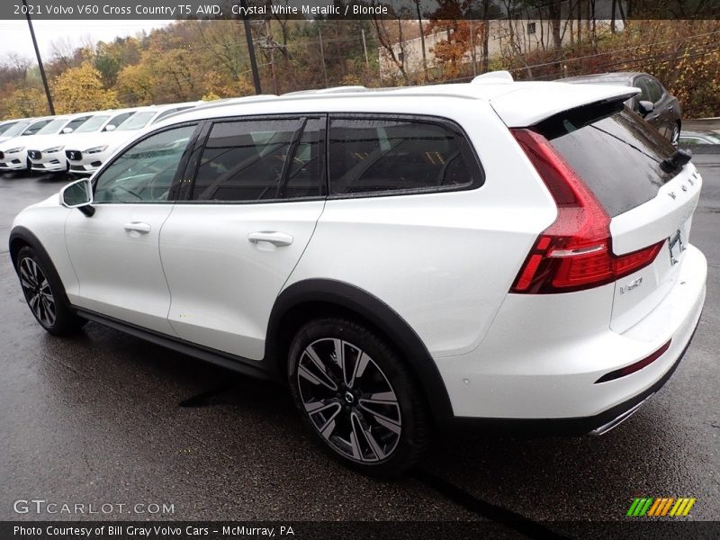 Crystal White Metallic / Blonde 2021 Volvo V60 Cross Country T5 AWD