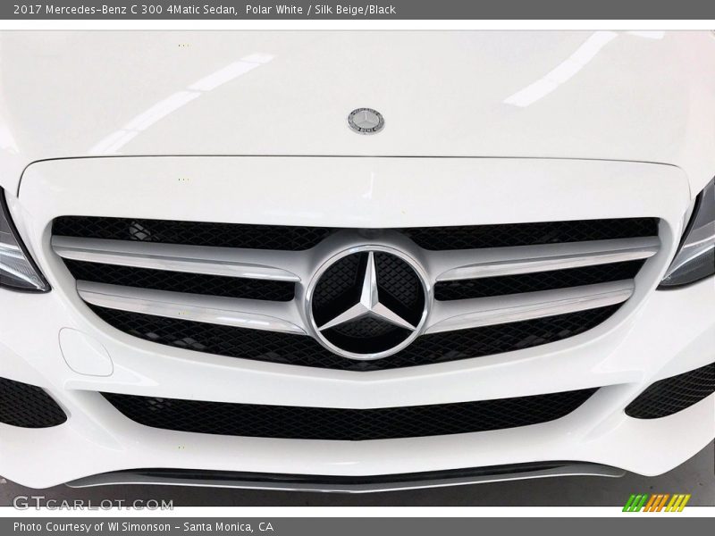 Polar White / Silk Beige/Black 2017 Mercedes-Benz C 300 4Matic Sedan