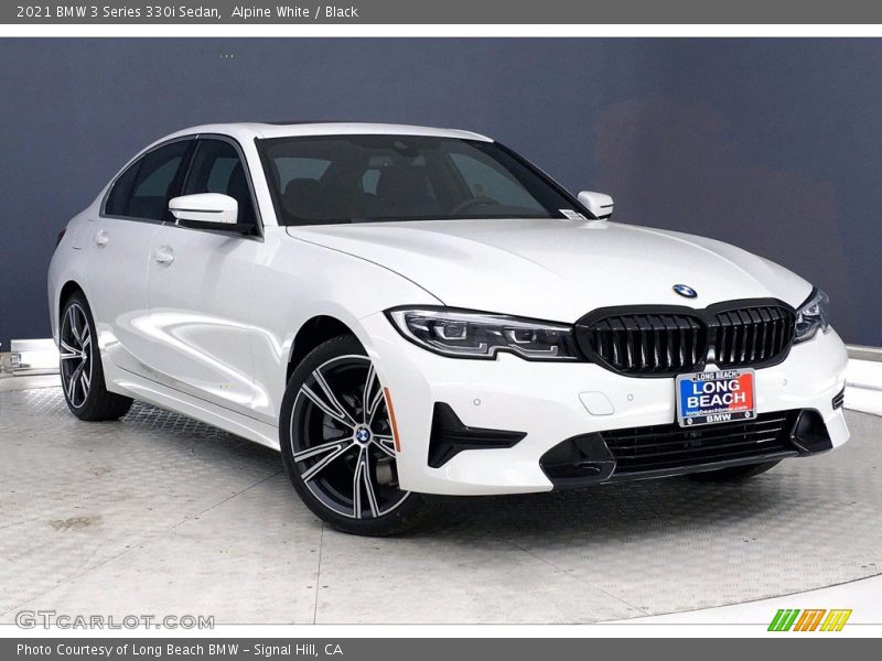 Alpine White / Black 2021 BMW 3 Series 330i Sedan