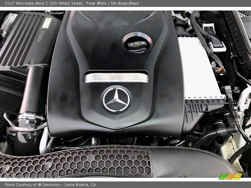 Polar White / Silk Beige/Black 2017 Mercedes-Benz C 300 4Matic Sedan