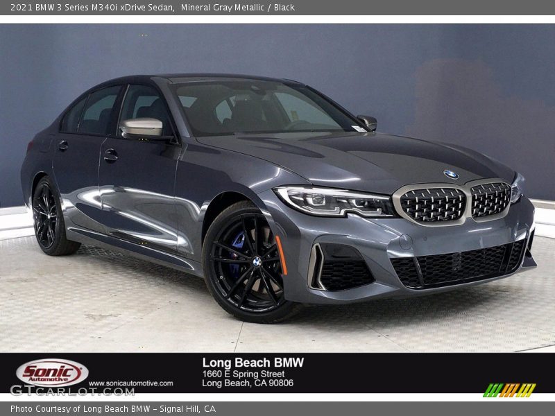 Mineral Gray Metallic / Black 2021 BMW 3 Series M340i xDrive Sedan