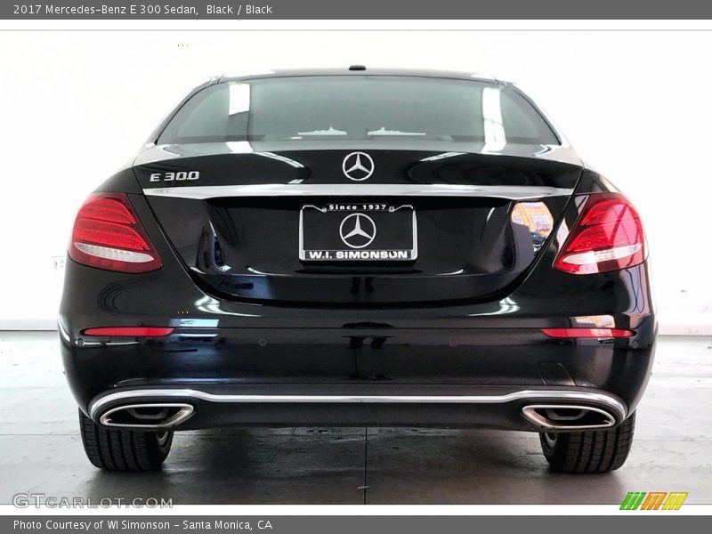 Black / Black 2017 Mercedes-Benz E 300 Sedan