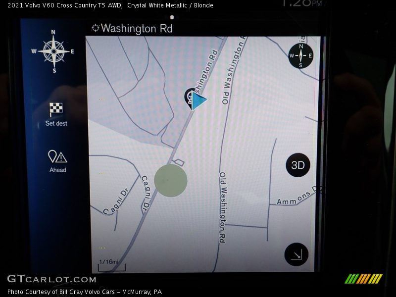Navigation of 2021 V60 Cross Country T5 AWD