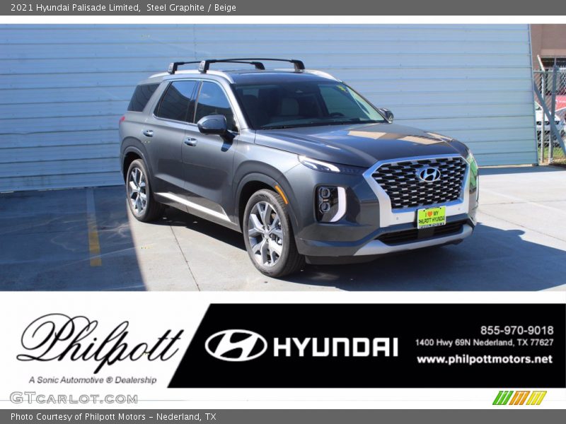 Steel Graphite / Beige 2021 Hyundai Palisade Limited