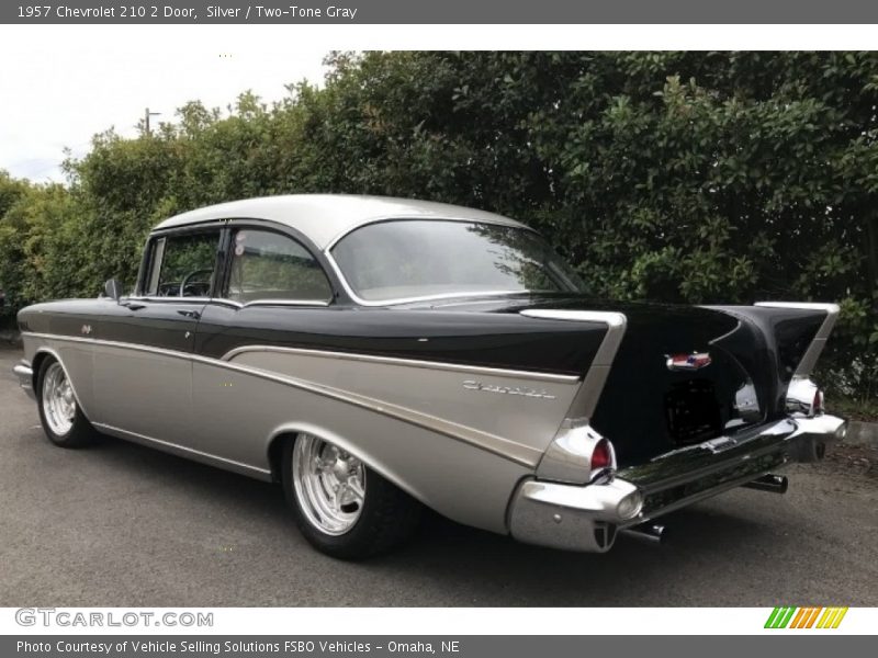 Silver / Two-Tone Gray 1957 Chevrolet 210 2 Door