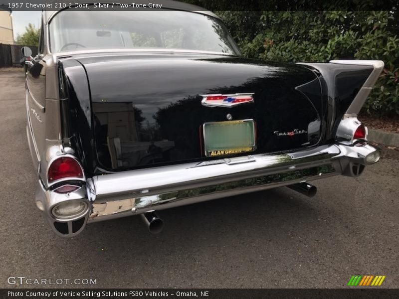 Silver / Two-Tone Gray 1957 Chevrolet 210 2 Door