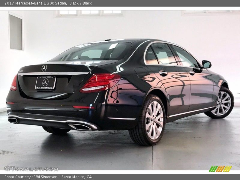 Black / Black 2017 Mercedes-Benz E 300 Sedan