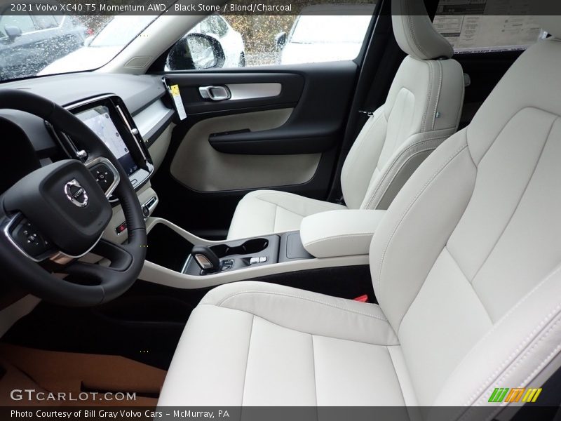 Black Stone / Blond/Charcoal 2021 Volvo XC40 T5 Momentum AWD