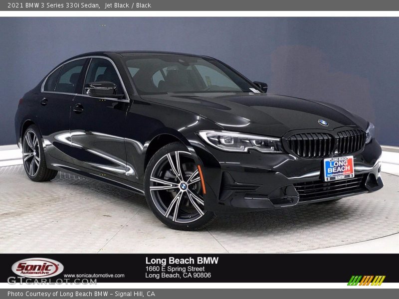 Jet Black / Black 2021 BMW 3 Series 330i Sedan