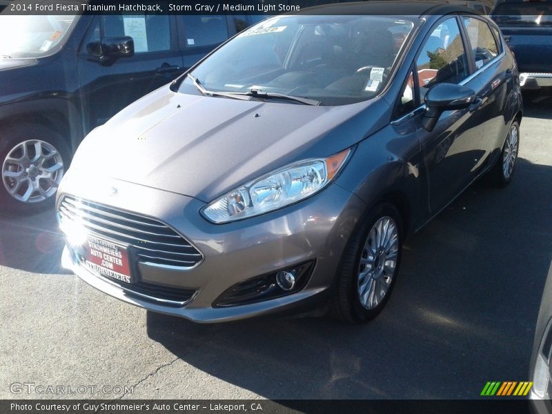 Storm Gray / Medium Light Stone 2014 Ford Fiesta Titanium Hatchback
