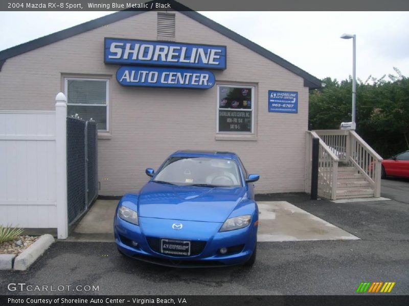 Winning Blue Metallic / Black 2004 Mazda RX-8 Sport