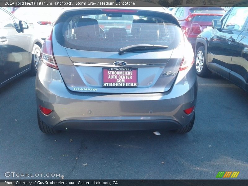 Storm Gray / Medium Light Stone 2014 Ford Fiesta Titanium Hatchback