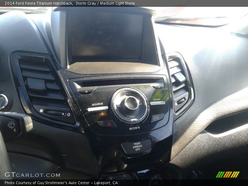 Storm Gray / Medium Light Stone 2014 Ford Fiesta Titanium Hatchback