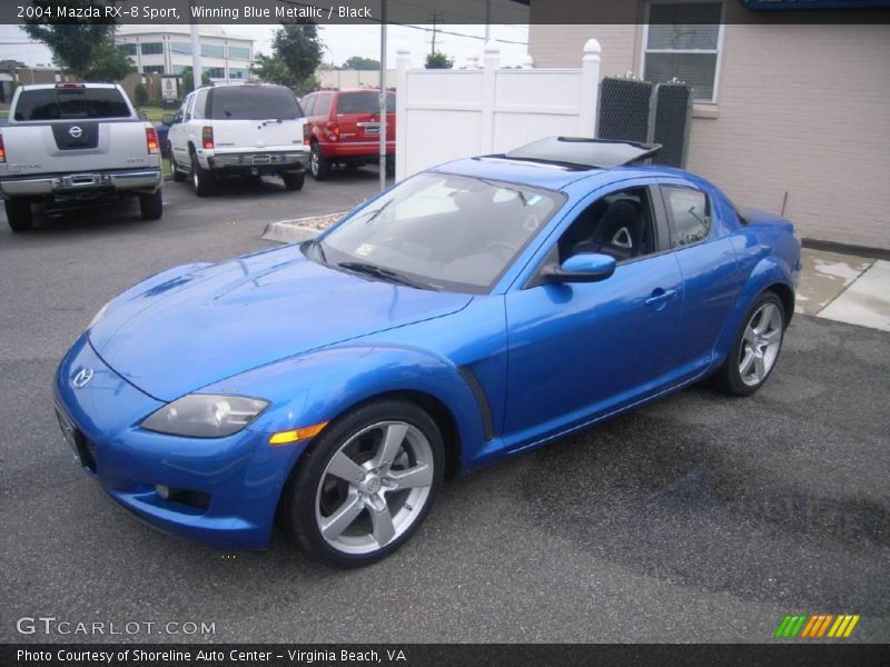 Winning Blue Metallic / Black 2004 Mazda RX-8 Sport