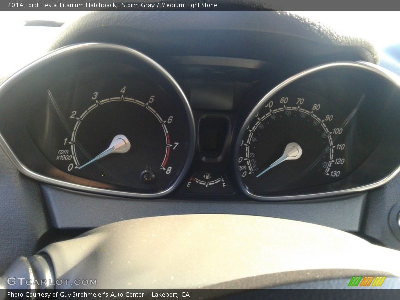 Storm Gray / Medium Light Stone 2014 Ford Fiesta Titanium Hatchback