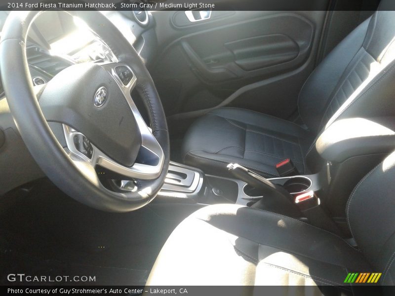 Storm Gray / Medium Light Stone 2014 Ford Fiesta Titanium Hatchback