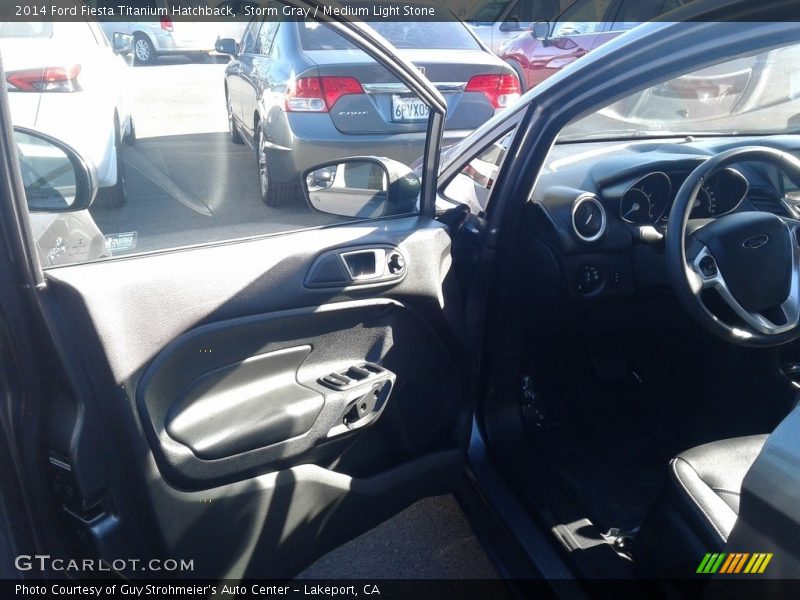Storm Gray / Medium Light Stone 2014 Ford Fiesta Titanium Hatchback