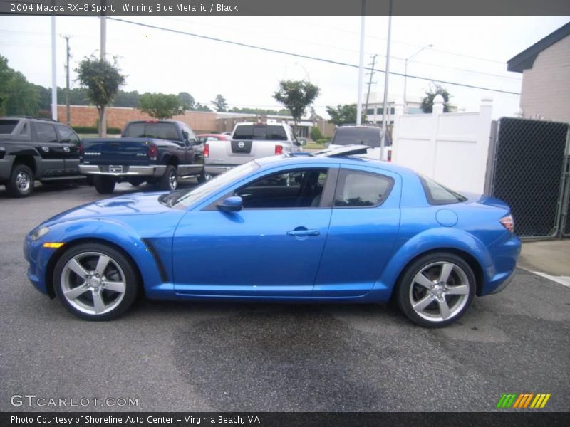 Winning Blue Metallic / Black 2004 Mazda RX-8 Sport
