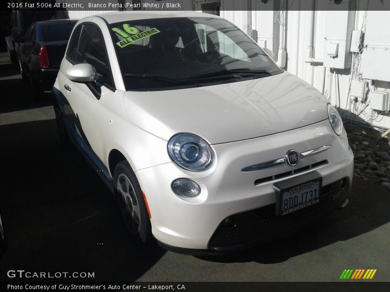  2016 500e All Electric Bianco Perla (Pearl White)