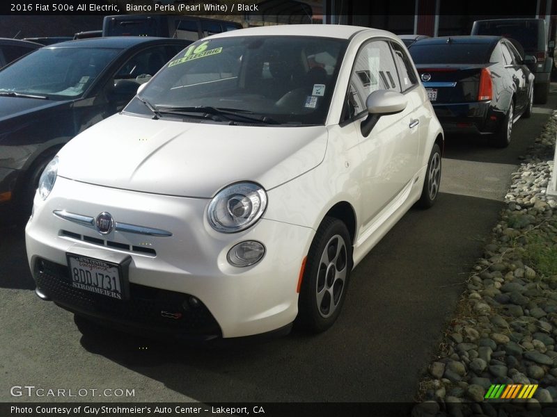  2016 500e All Electric Bianco Perla (Pearl White)