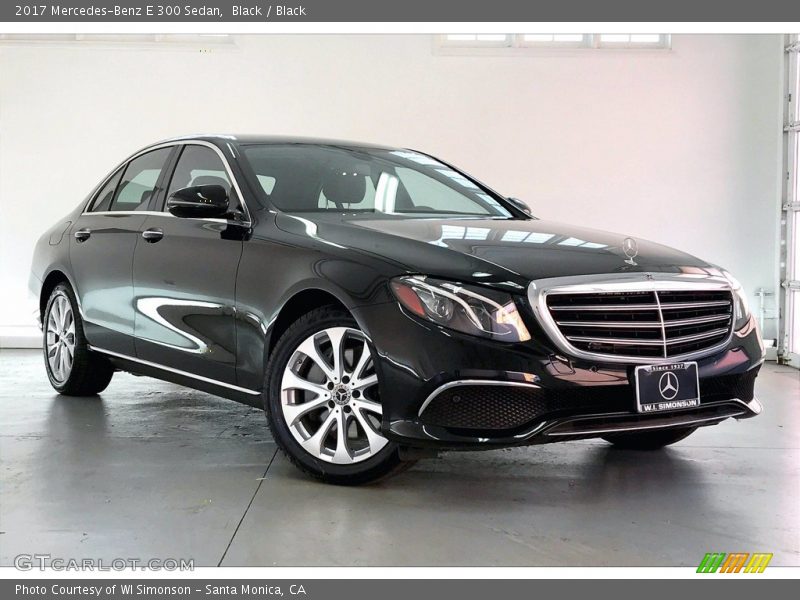 Black / Black 2017 Mercedes-Benz E 300 Sedan